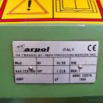 Smerigliatrici a mola combinate a pulitrici a spazzola mod.  121/122/134/135/136/137/138/140 - MARPOL F.R. SRL